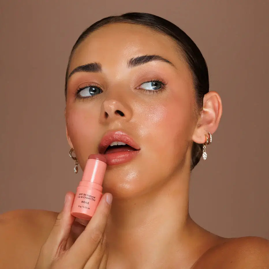 SPF 50 Natural Lip & Cheek Tint: Rose