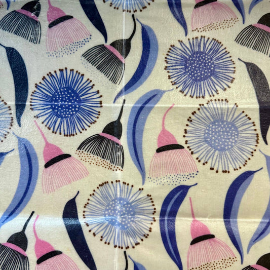 Tweed Real Food Beeswax Wrap - Gum Blossom Blue