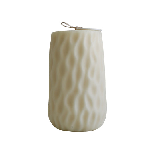 LMJ Candles Minimalistic Column Soy Pillar Candle - Short - Amalfi Coast