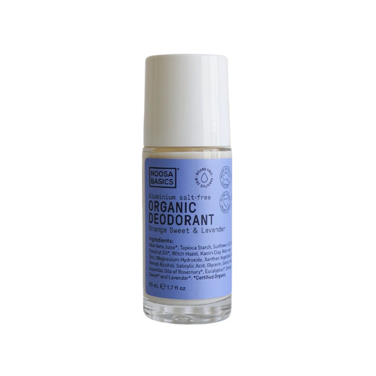 Noosa Basics Natural Deodorant Roll On - Sweet Orange and Lavender 50ml