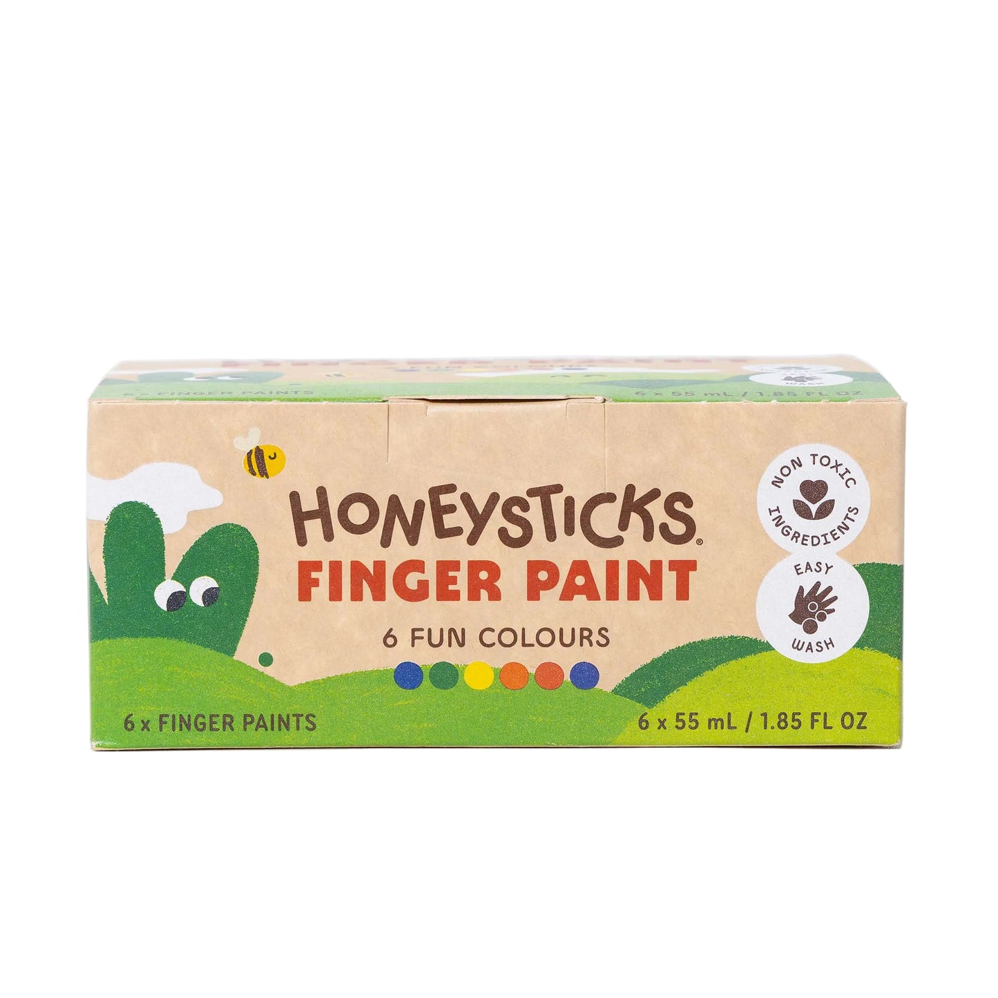 Honeysticks Finger Paints 6pk 55ml