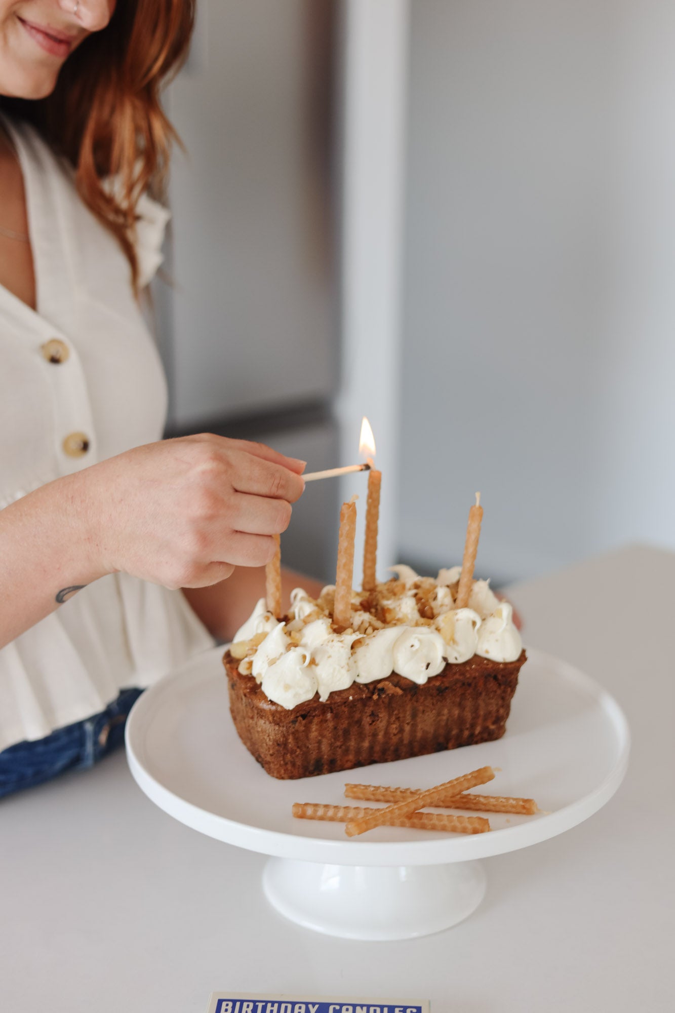 Organic Beeswax Birthday Candles
