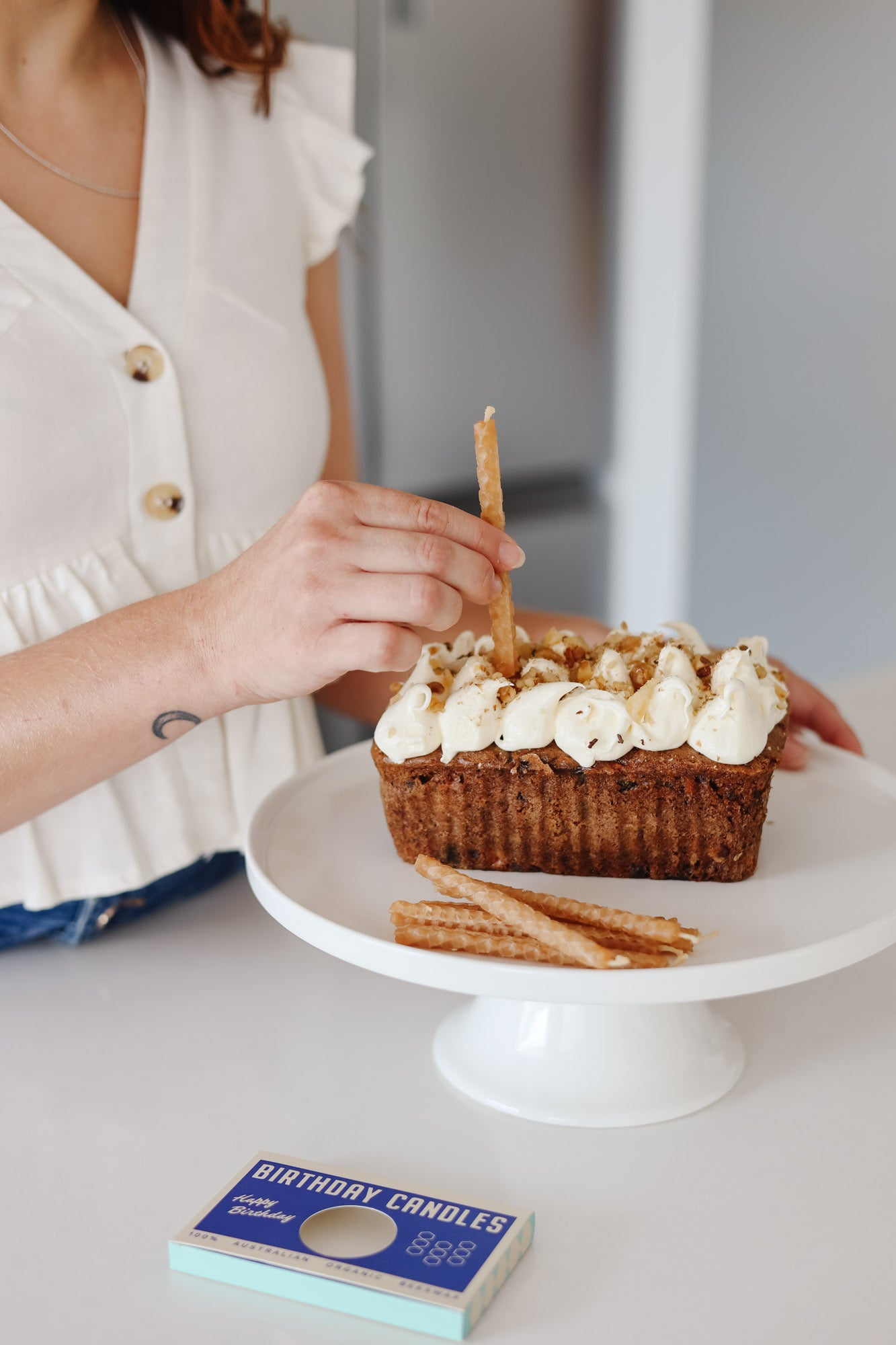 Organic Beeswax Birthday Candles