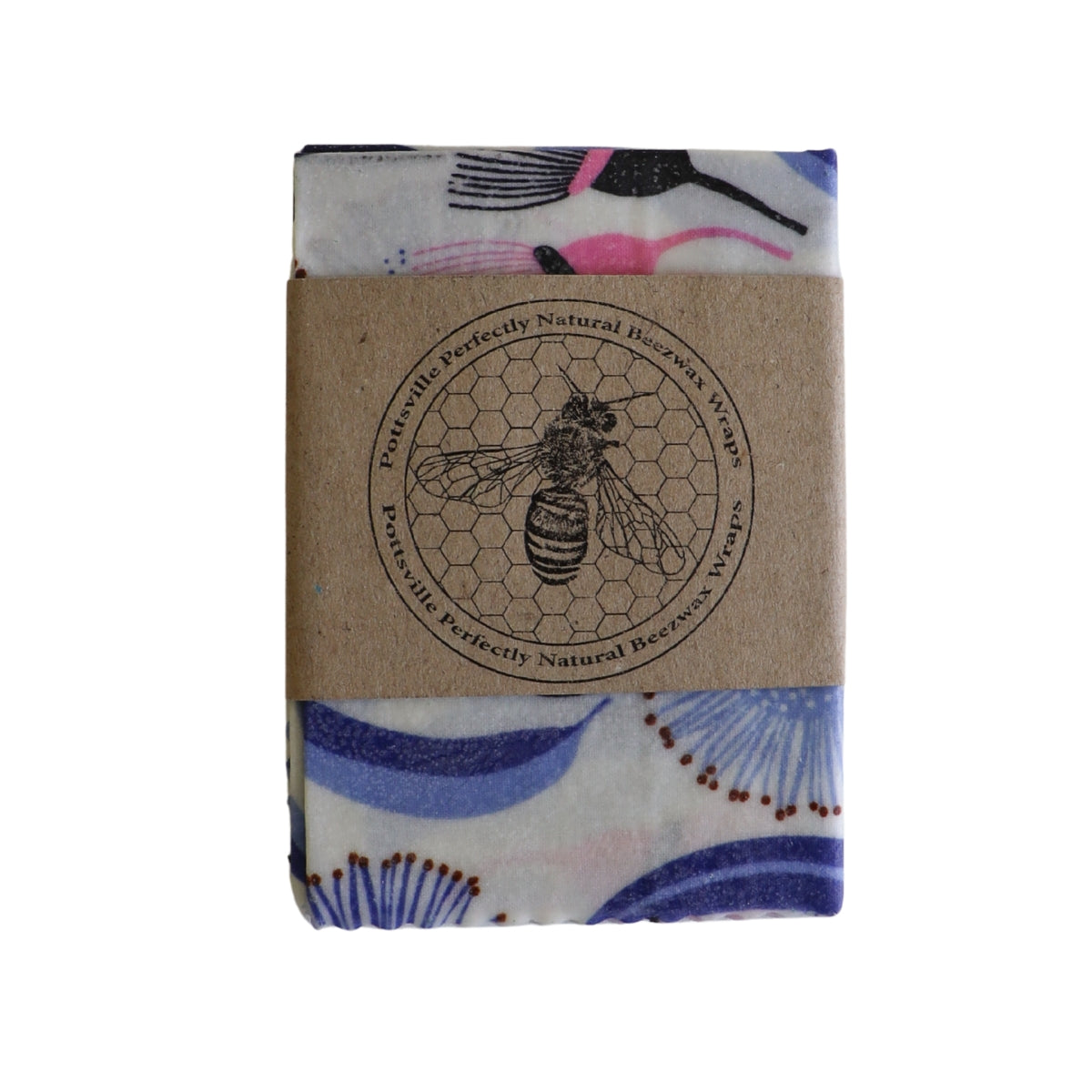 Tweed Real Food Beeswax Wrap - Gum Blossom Blue