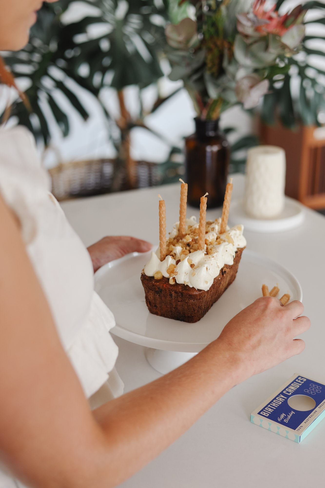 Organic Beeswax Birthday Candles