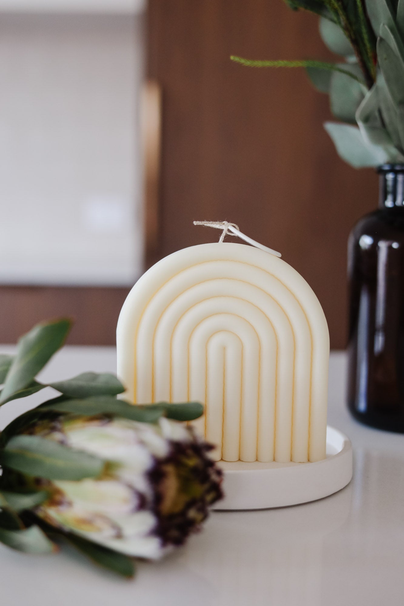 LMJ Candles Rainbow Scented Soy Candle - Wide - Amalfi Coast or Lemongrass and Persian Lime
